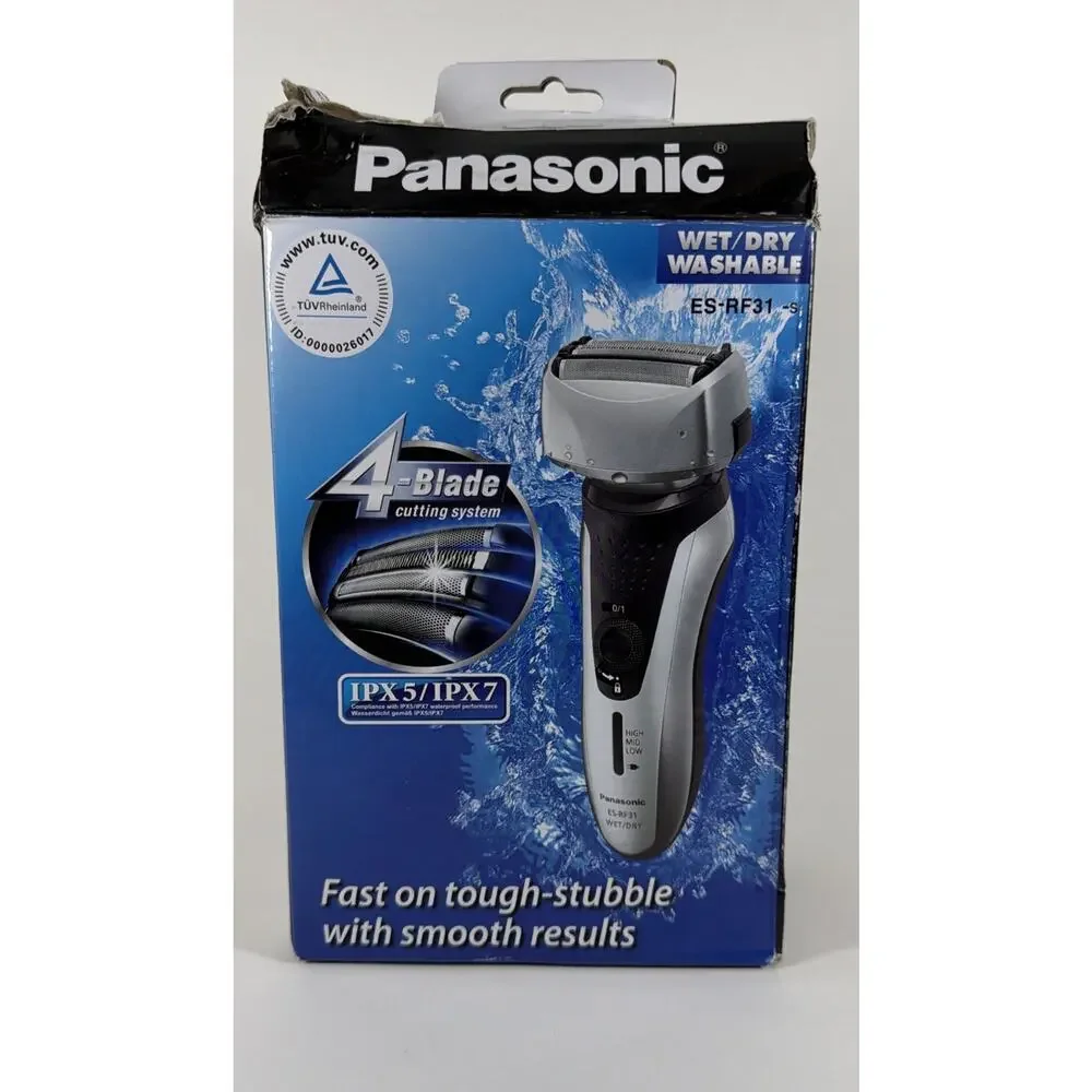 Panasonic ES-RF31 4 Blade Electric Shaver Wet & Dry - Open Box - Read